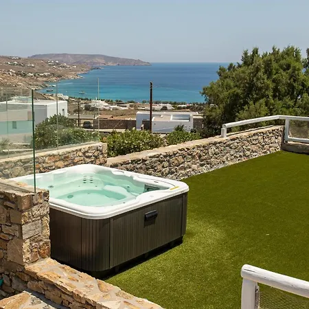 Apartment Sophisticated Mykonos Amorino Terrace With Private Hot Tub Outdoor Dining Area *